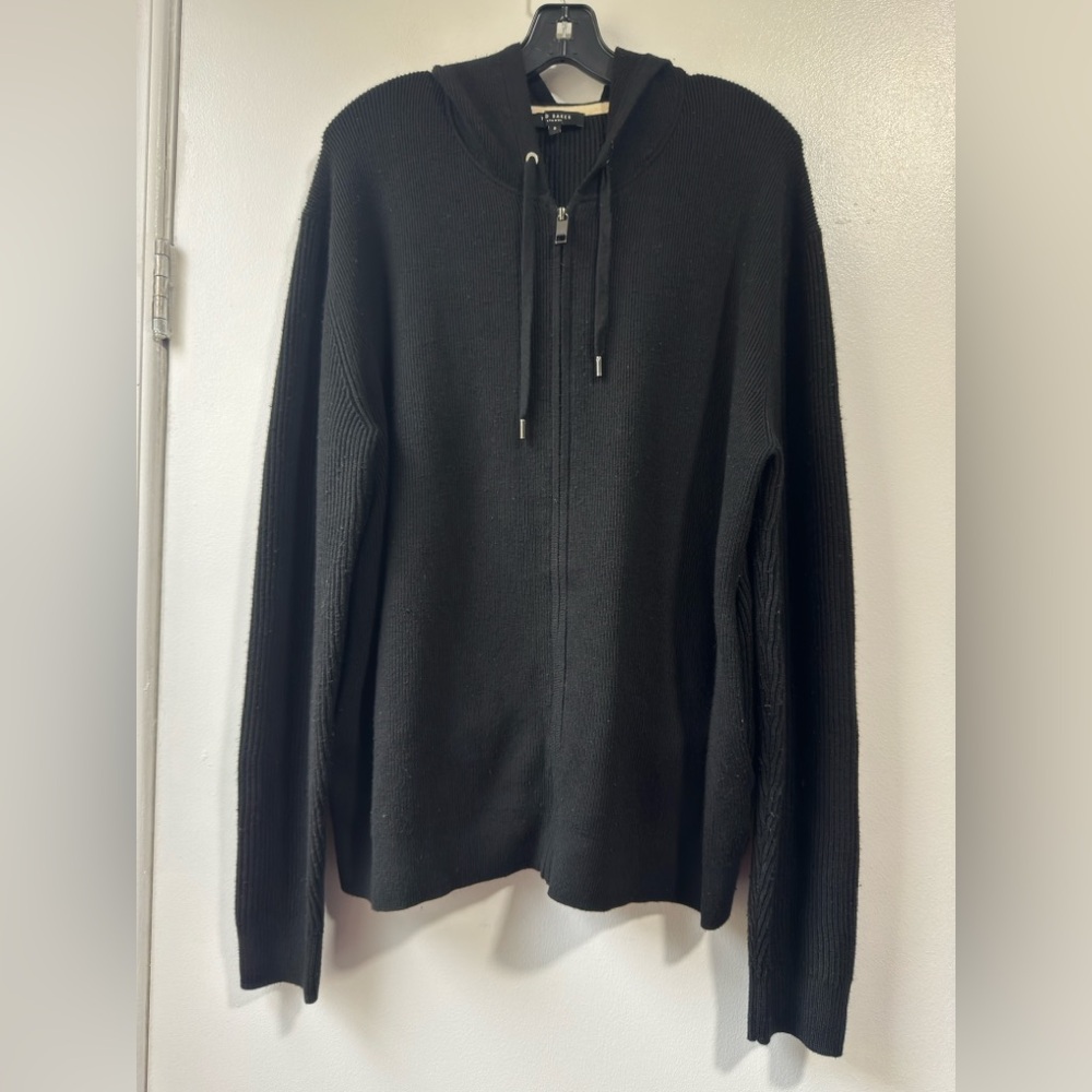 Ted Baker Black Zip-Up Men's Sweater
